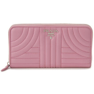Prada BEGONIA Pink Round Zip Wallet